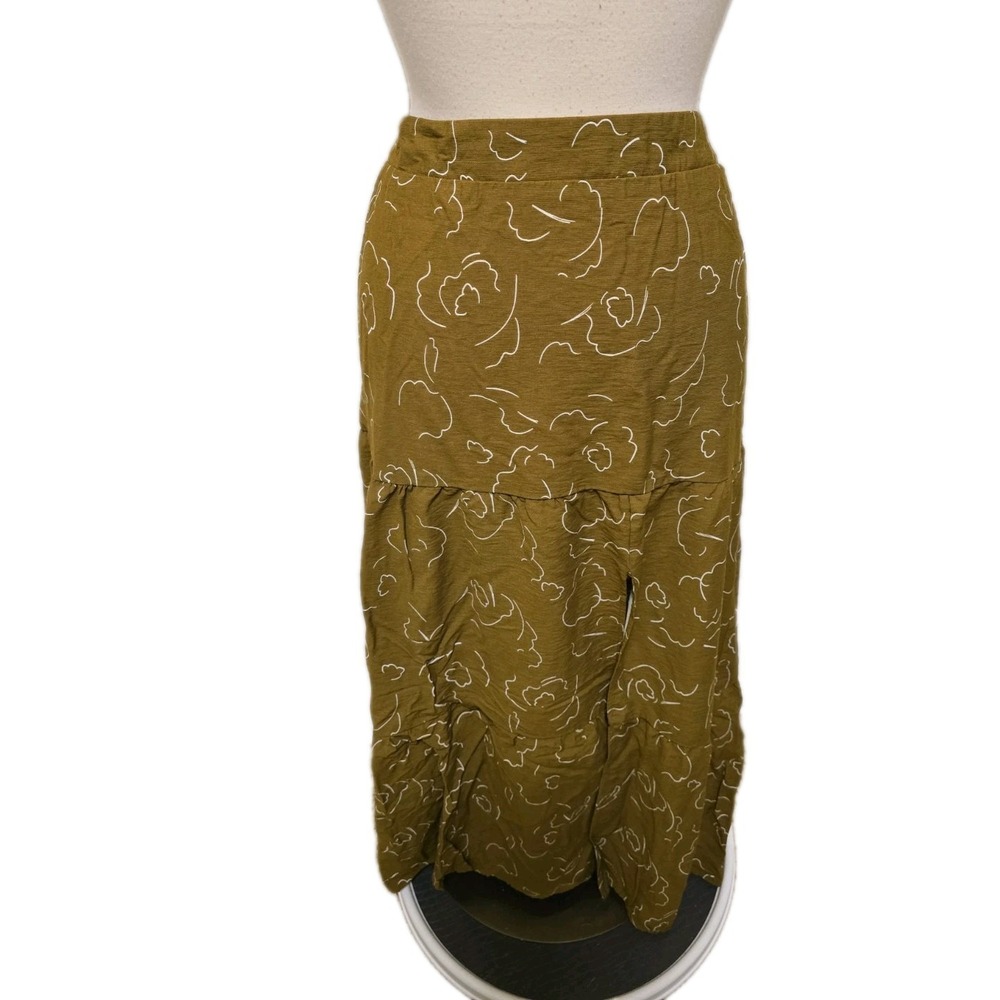 Women's Nine West Crosshatch Tiered‎ Maxi Skirt Size Medium - Picture 2 of 8